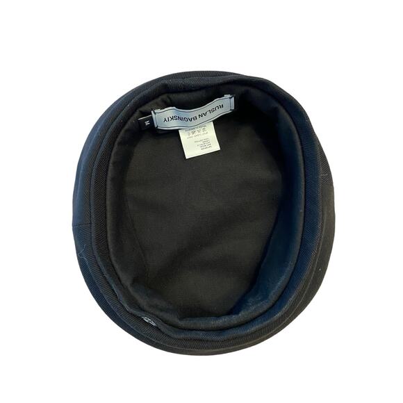 Ruslan Baginskiy Monogram Logo Embroidered French Beret Wool-Blend Preppy Sz M - Picture 6 of 11